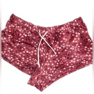 Cozy Pink Heart Women's Shorts